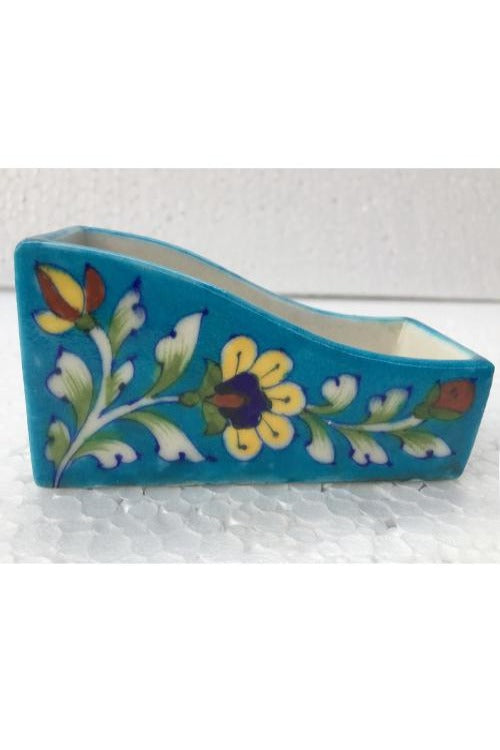 Blue Pottery Handcrafted Card Holder-99