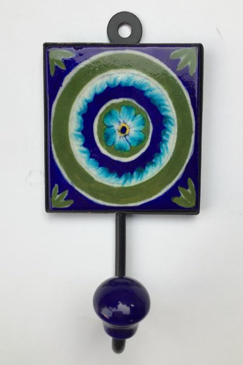 Blue Pottery Handcrafted Hook-112 – Okhaistore