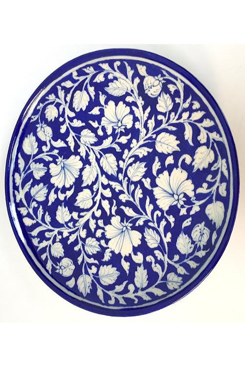 Blue Pottery Handcrafted Plate-95