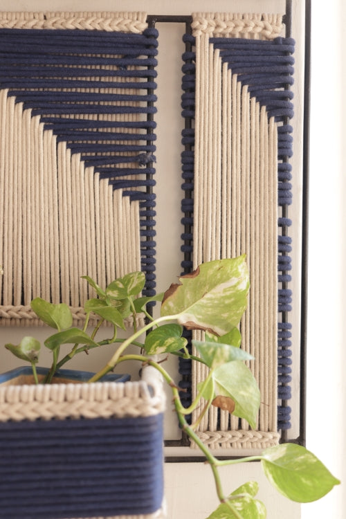 Sirohi Noir Recycled Cotton Wall Organizer