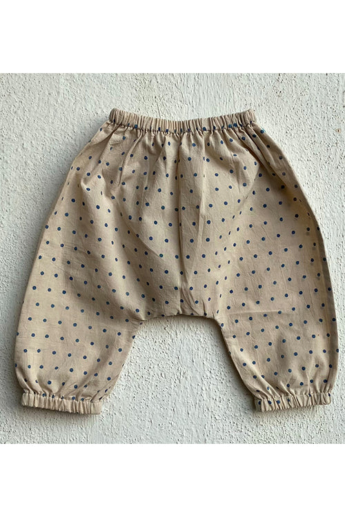 Whitewater Kids Unisex Organic Indigo Check Kurta Top With Raidana Pants