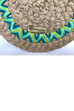 Dhaaga Handcrafts-Round Mini Natural Aztec sling bag