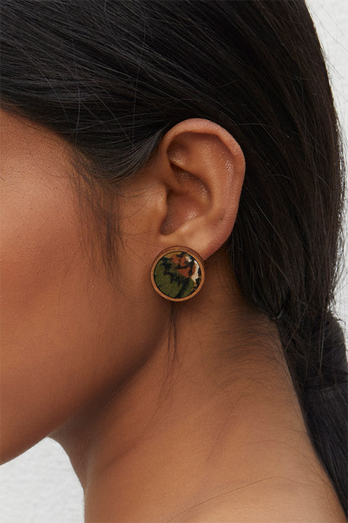 Whebyabira Kalmkari Print Mdf Stud