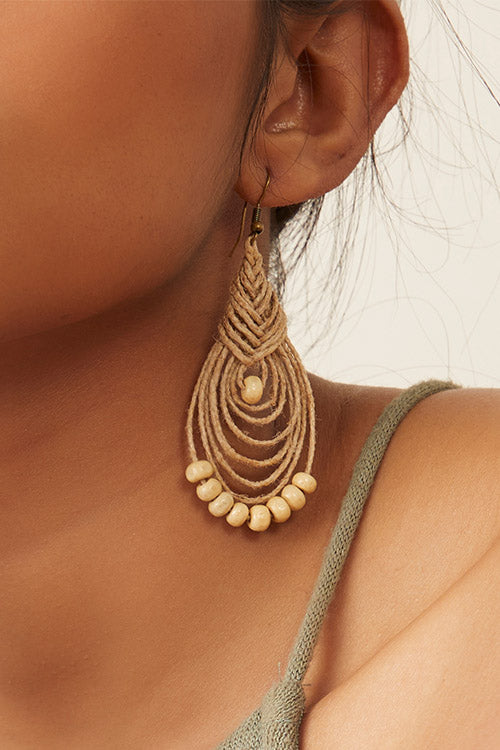 Whe Handmade Jute Earring