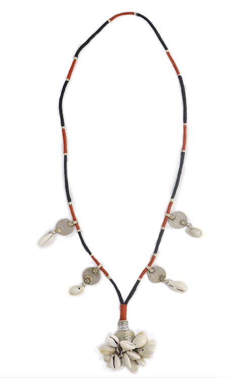 Whebyabira-Thread Necklace Black