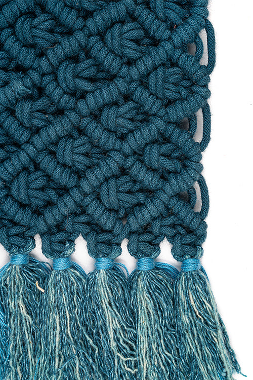 One 'O' Eight Knots Jewel Hand-Knotted 100% Cotton Placemat (set of 2)