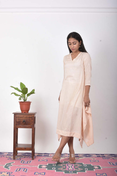 Urmul Chandani Chanderi Silk Embroidered Kurta For Women Online