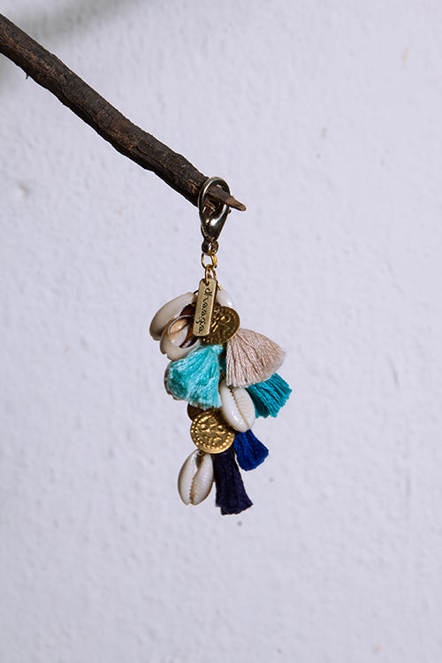 Dhaaga Blue Shell Coin Keycharm