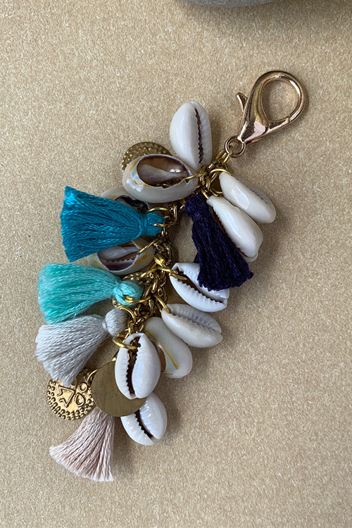 Dhaaga Blue Shell Coin Keycharm