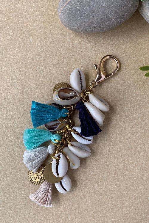 Dhaaga Blue Shell Coin Keycharm