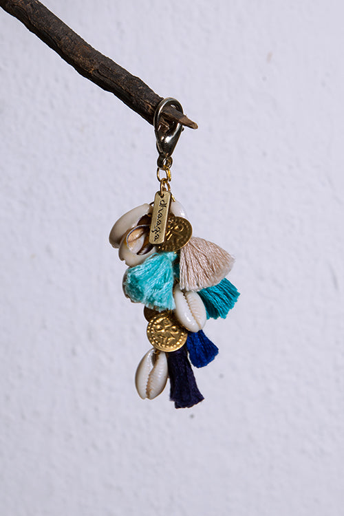 Dhaaga Blue Shell Coin Keycharm