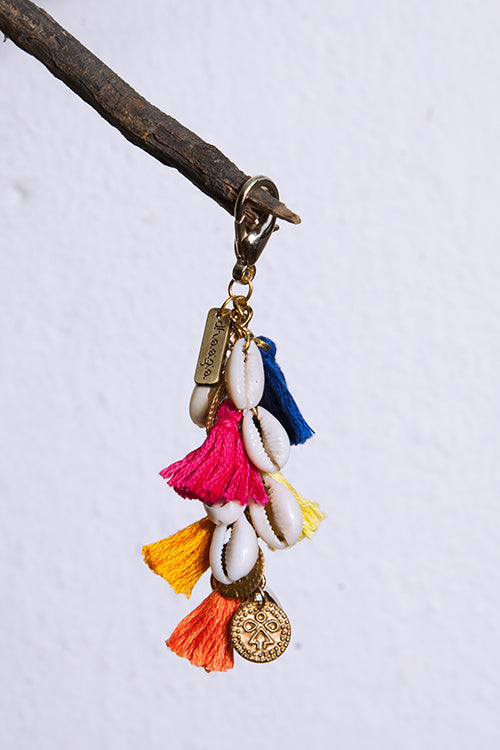 Dhaaga Multi Shell Coin keycharm