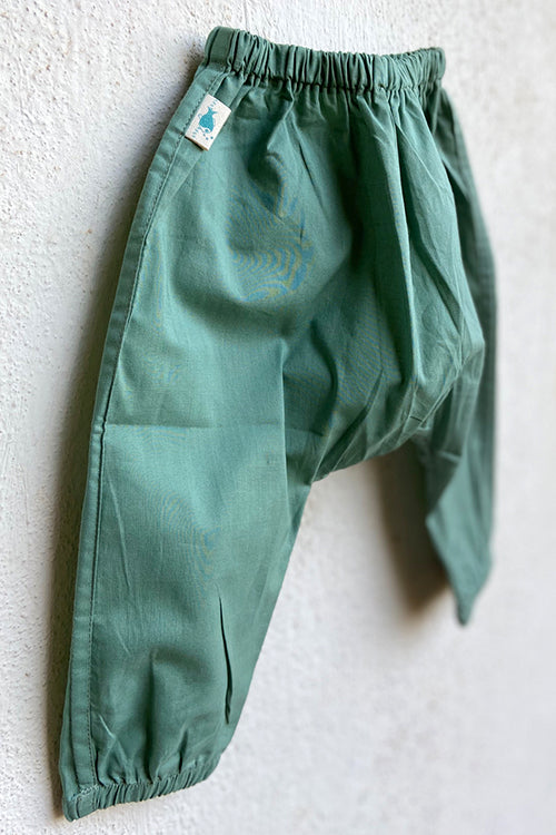 Whitewater Kids Unisex Organic Koi Mint Jhabla with Mint Pants