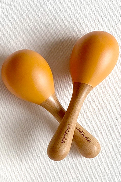 Whitewater Kids Gift Set - Organic Fish Print Kapok Pillow with Maracas