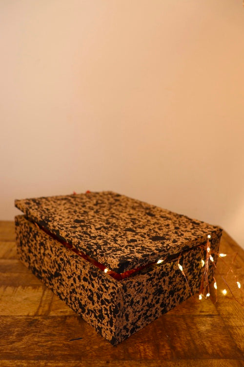 Kirgiti's Square Cork And Recycled Hamper Box