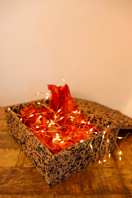 Kirgiti's Square Cork And Recycled Hamper Box