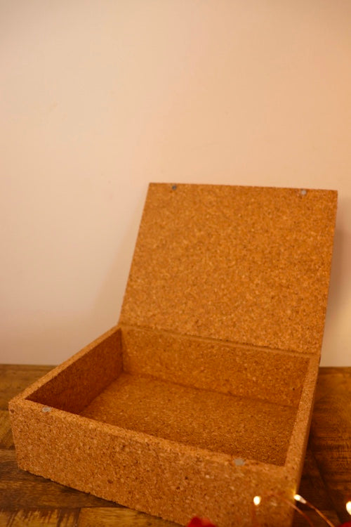 Kirgiti's Square 100% Cork Hamper Box