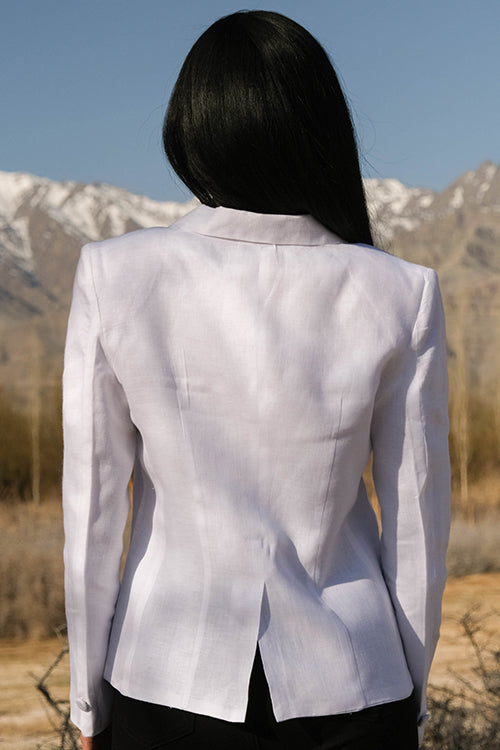 Okhai 'Mallipoo' Linen Cotton Blazer