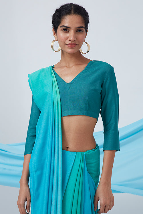 Okhai 'Fika' V-Neck Silk Blend Blouse