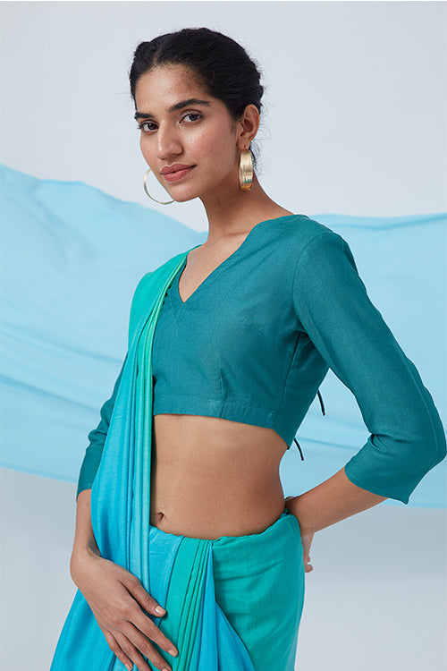 Okhai 'Fika' V-Neck Silk Blend Blouse