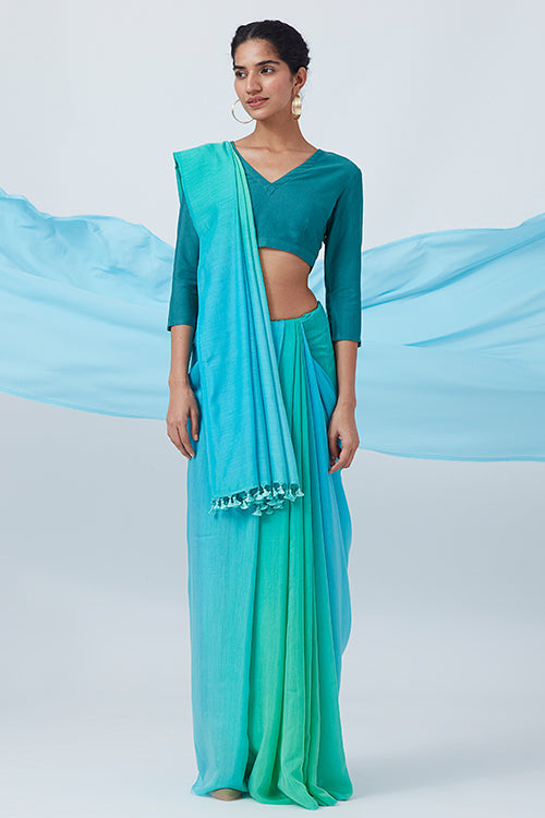 Okhai 'Fika' V-Neck Silk Blend Blouse