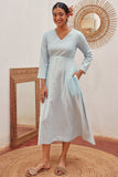 Okhai 'Ashore' Pure Cotton Reversible Long Dress | Rescue