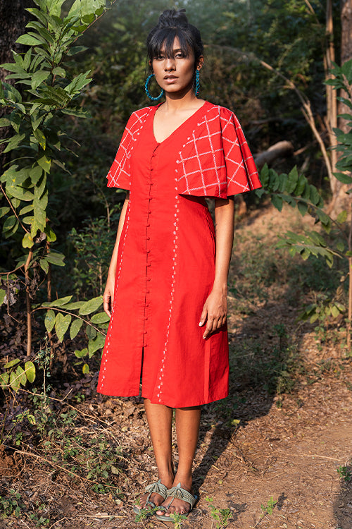 Okhai 'True Love' Hand Embroidered Pure Cotton Dress