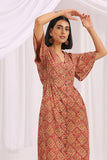 Okhai 'Khwab' Hand Block Printed Kalamkari Dress