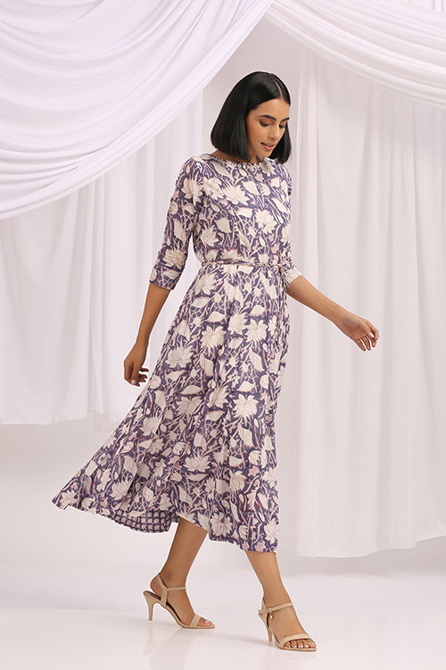 Okhai 'Afterglow' Hand Block Printed Cotton Dress