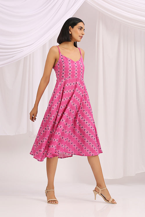Okhai 'Wildest Dream' Pure Cotton Ikkat Dress