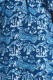 Okhai 'Sea Life' Hand Block Printed Pure Cotton Wrap Dress