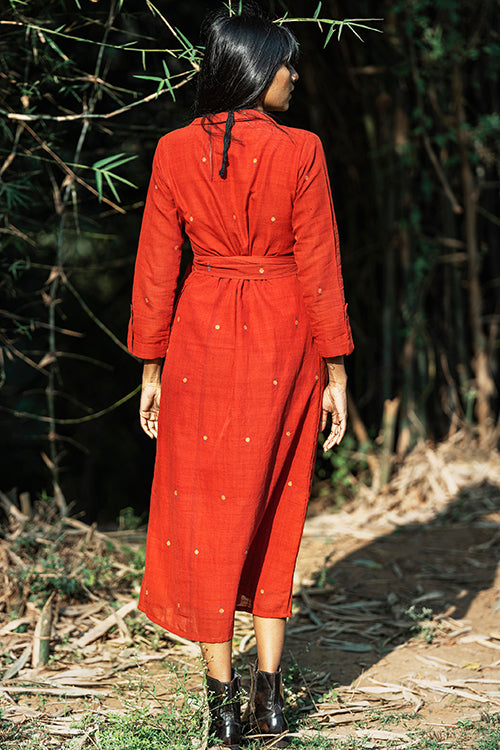 Okhai 'Rogue' Hand Woven Jamdani Pure Cotton Dress