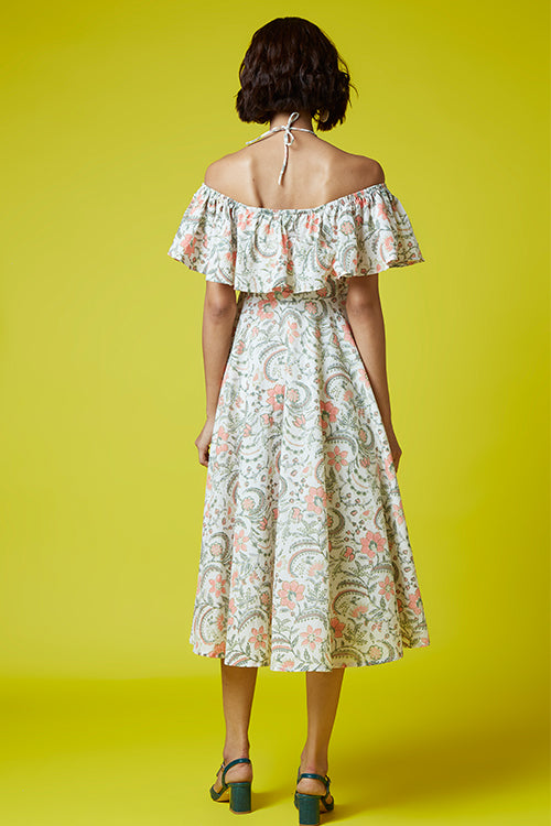 Okhai 'Heartstring' Hand Block Printed Dress