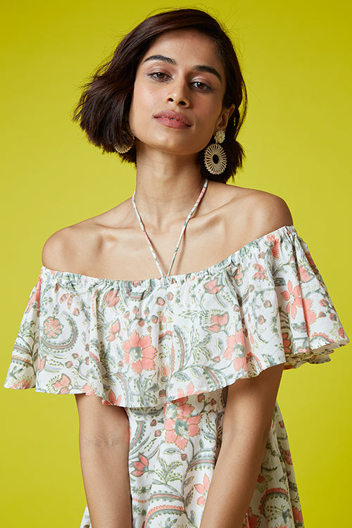 Okhai 'Heartstring' Hand Block Printed Dress