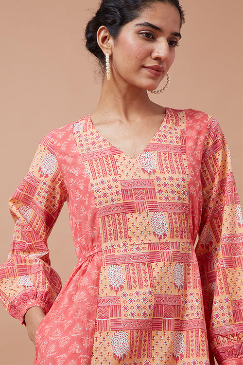 Eclectic Hand Block Printed Pure Cotton Dress For Women Online