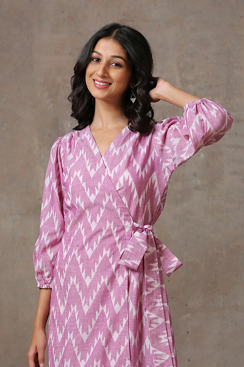 Okhai 'Aster' Pure Cotton Ikat Dress