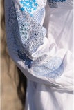 Okhai 'Waterfall' Pure Cotton Hand Embroidered Mirror Work Dress