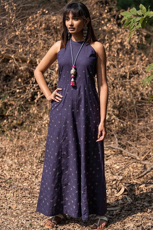 Okhai 'Magic Spell' Hand Embroidered Mirror Work Jumpsuit