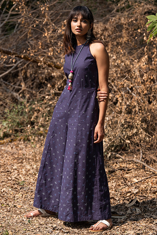 Okhai 'Magic Spell' Hand Embroidered Mirror Work Jumpsuit