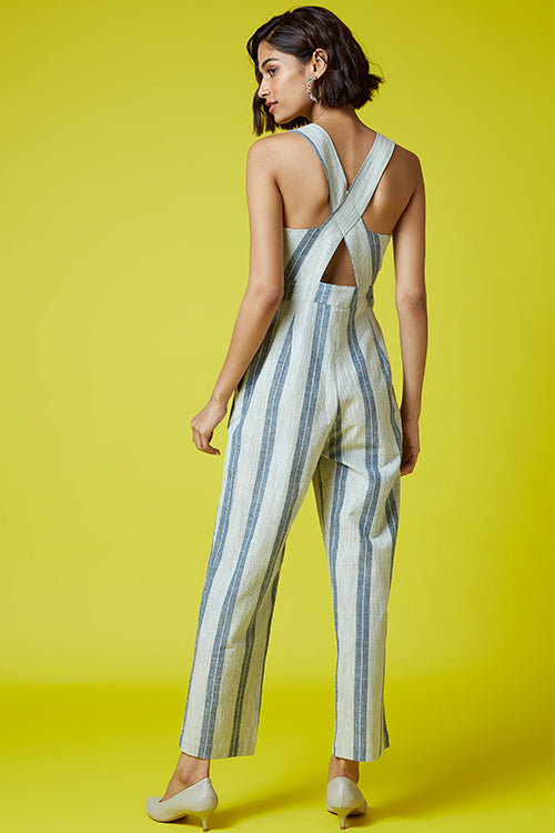 Okhai 'Leader' Hand Block Printed Pure Cotton Jumpsuit