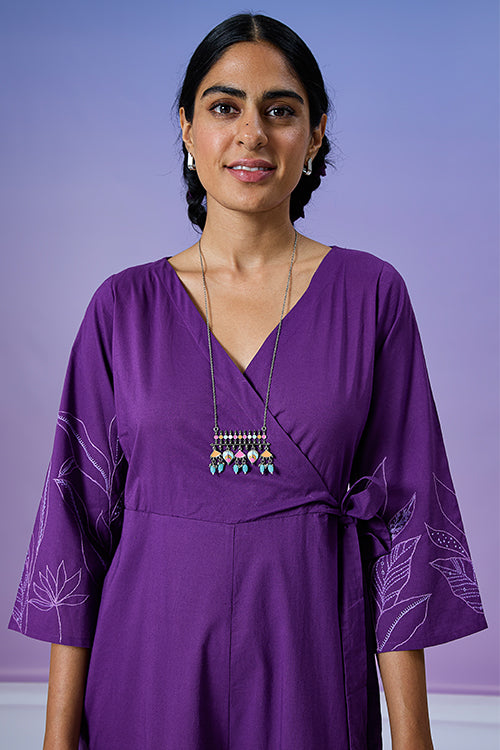 Okhai 'Powerful' Pure Cotton Hand Embroidered Jumpsuit