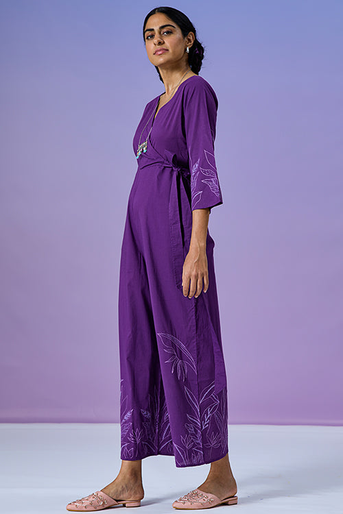 Okhai 'Powerful' Pure Cotton Hand Embroidered Jumpsuit
