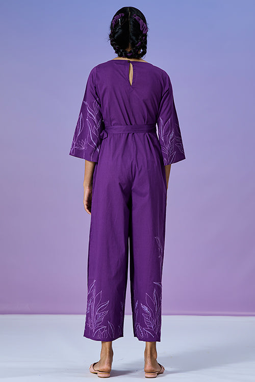 Okhai 'Powerful' Pure Cotton Hand Embroidered Jumpsuit