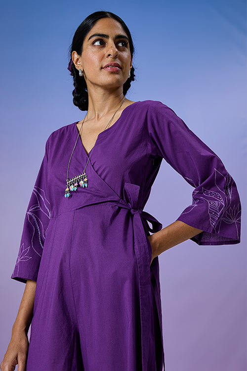 Okhai 'Powerful' Pure Cotton Hand Embroidered Jumpsuit