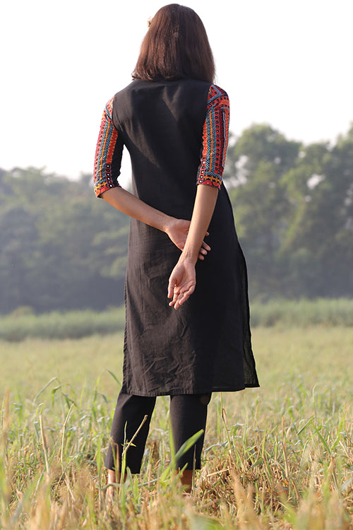Okhai 'Safe Haven' Hand Embroidered Kurta Pant Set