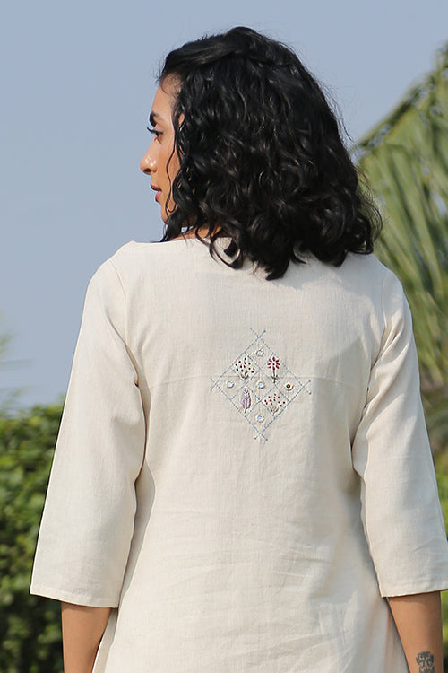 Okhai 'Flourish' Hand Embroidered Kurta Pant Set