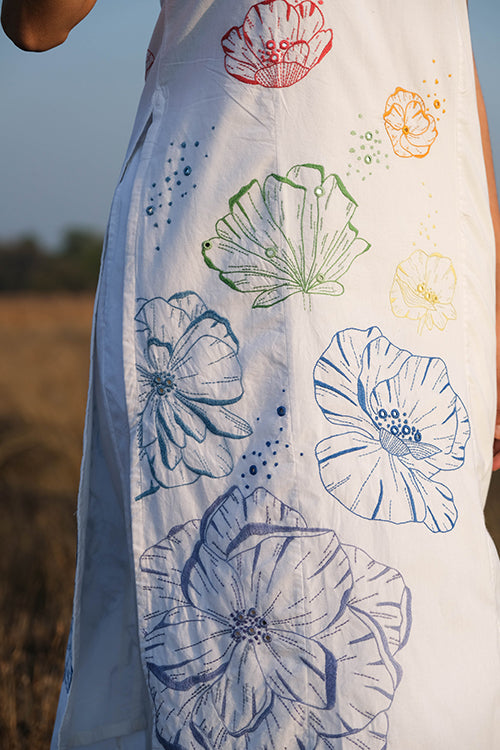Okhai 'Wildflower' Hand Embroidered Kurta Pant Set