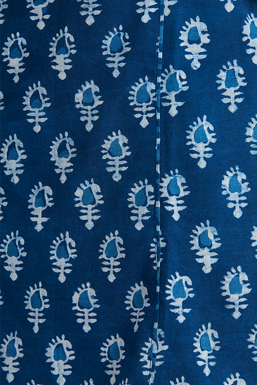 Okhai 'Waves' Hand Block Printed Pure Cotton Kurta Pant Set