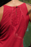 Okhai 'Magical Waves' Pure Cotton Hand Embroidered Mirror Work Kurta Pant Set