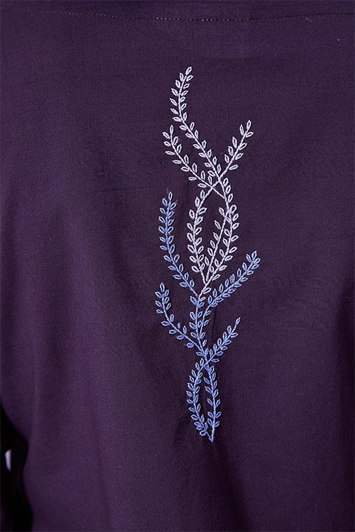 Okhai 'Playful' Pure Cotton Hand Embroidered Kurta Pant Set